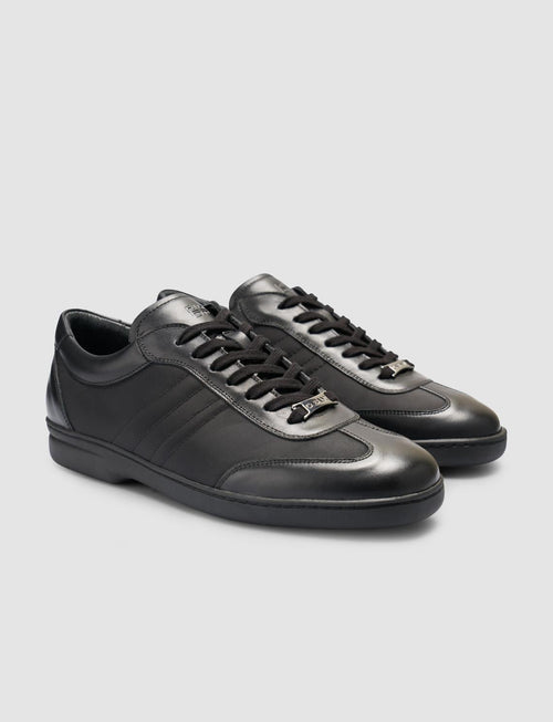 100% Genuine Leather Black Nubuck Men's Casual Shoes