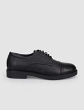100% Genuine Leather Black Lace-up Men's Casual Shoes