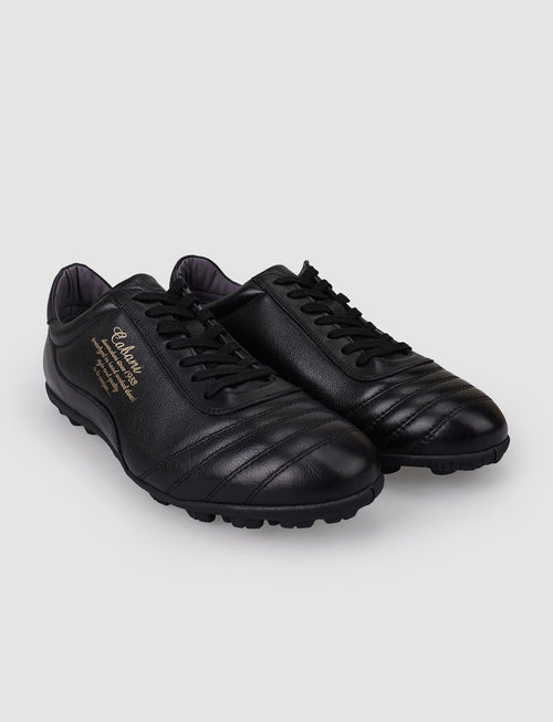 100% Genuine Leather Black Lace-up Men's Pedal Shoes