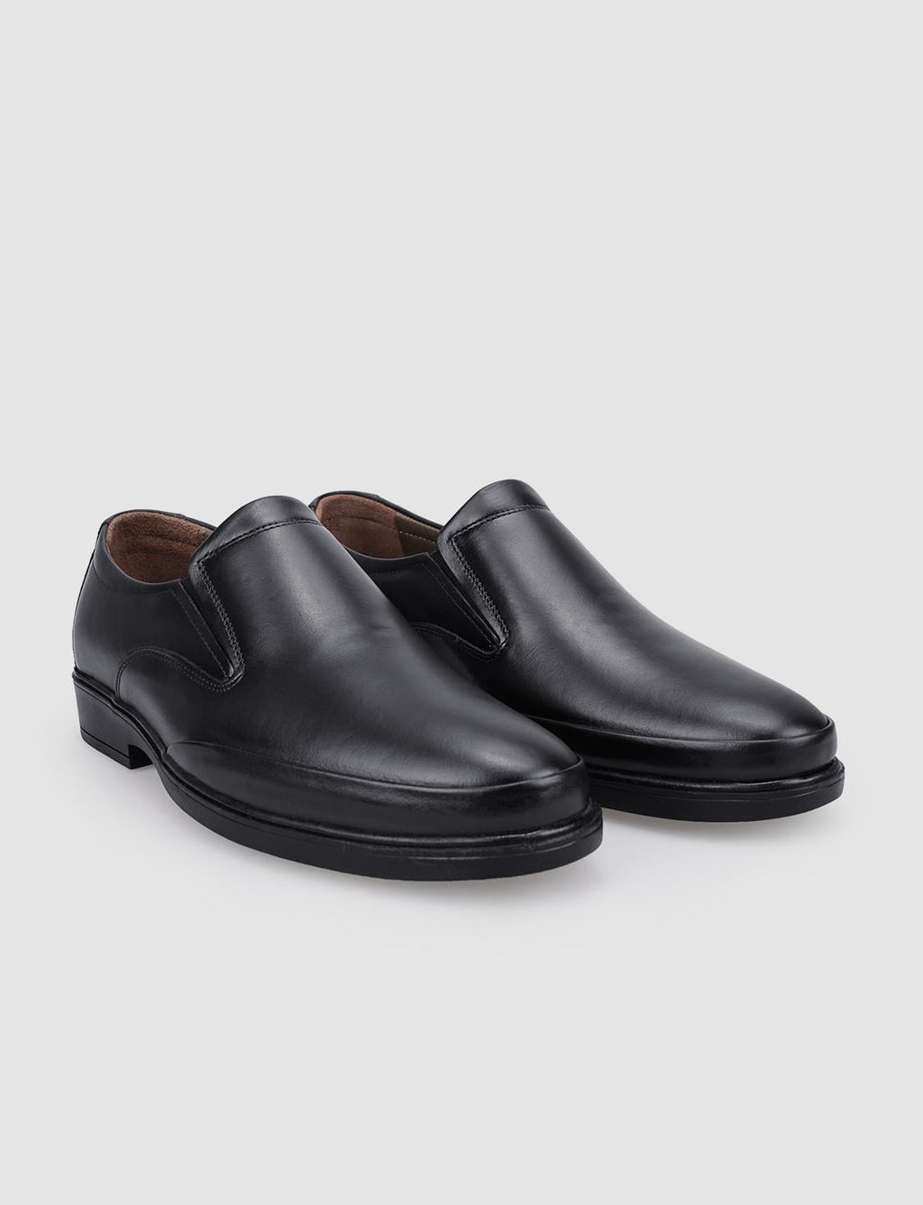 100% Genuine Leather Black Men's Casual Shoes