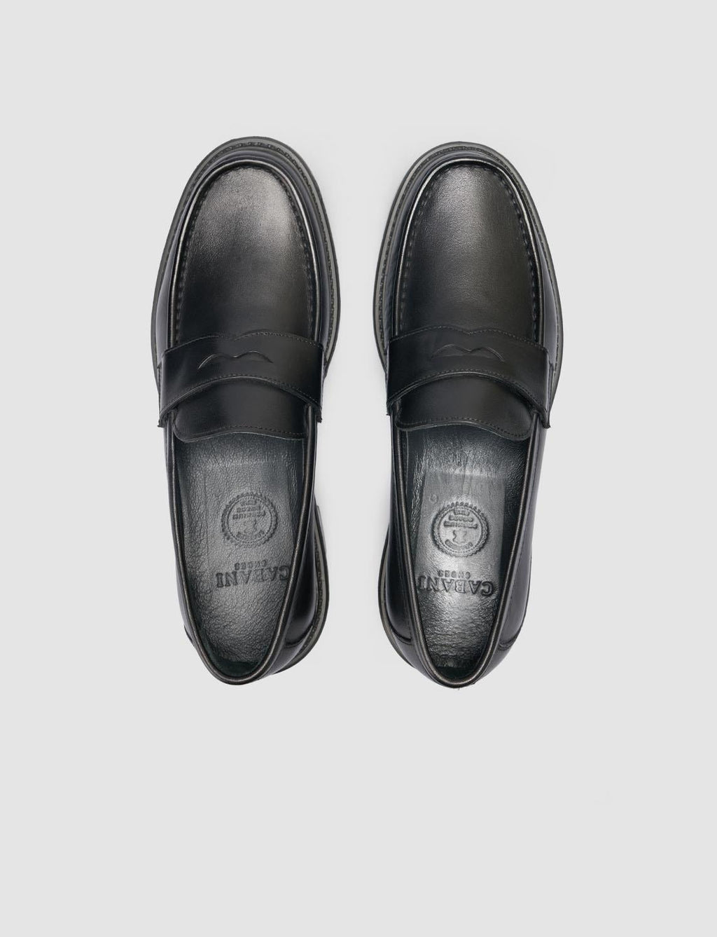 100% Genuine Leather Black Men's Loafer
