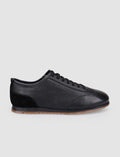 100% Genuine Leather Black Lace-up Men's Casual Shoes