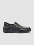 100% Genuine Leather Black Men's Casual Shoes
