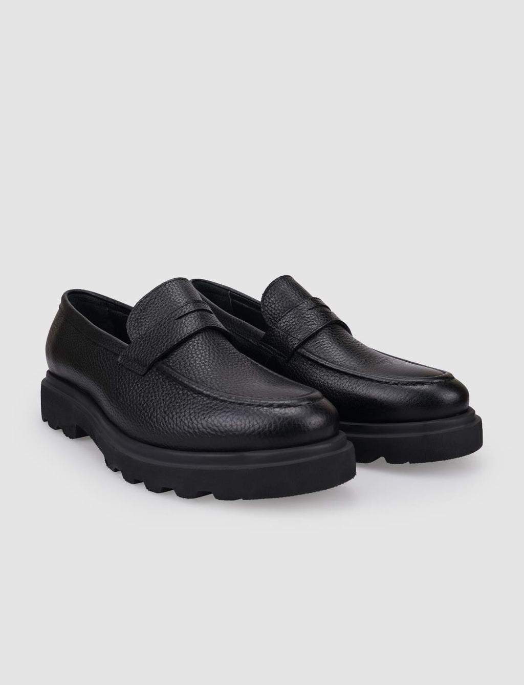 100% Genuine Leather Black Men's Casual Shoes