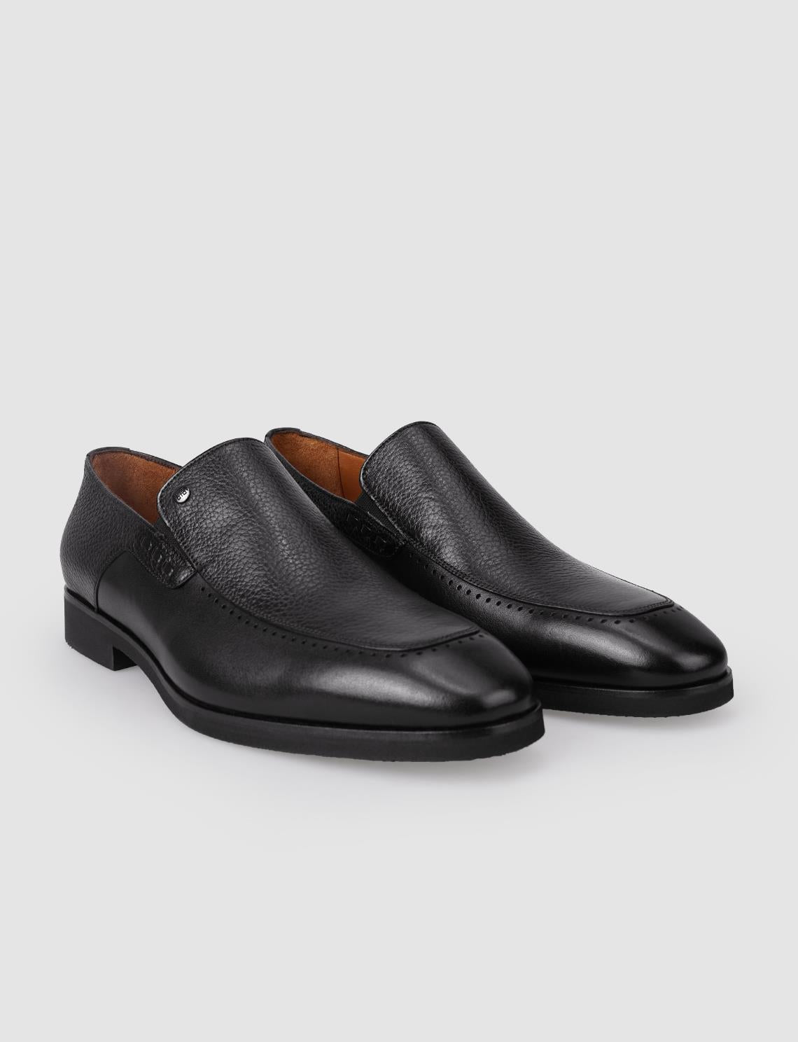 100% Genuine Leather Black Men's Classic Shoes
