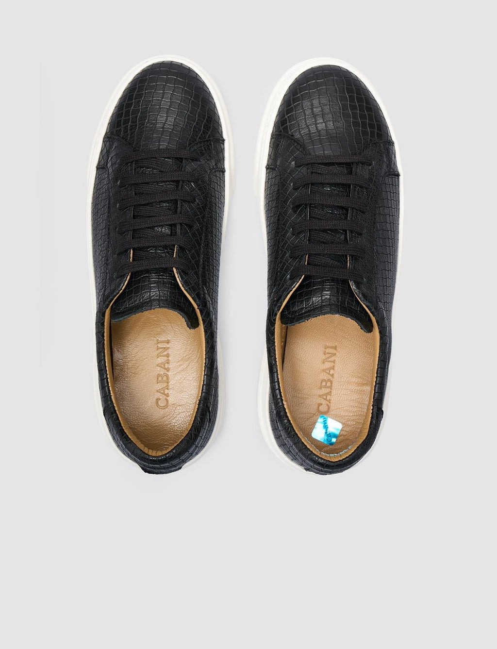 100% Genuine Leather Black Women's Athletic Shoes