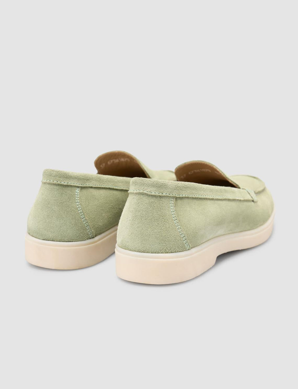 Monamae 100% Genuine Leather Green Suede Women's Loafer