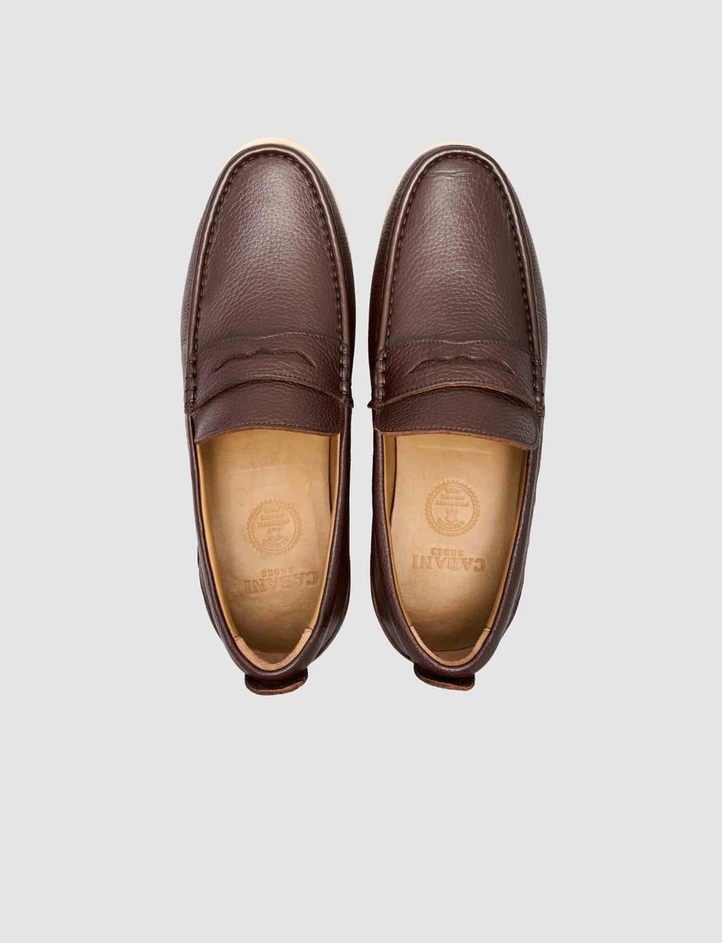 100% Genuine Leather Men's Brown Casual Shoes