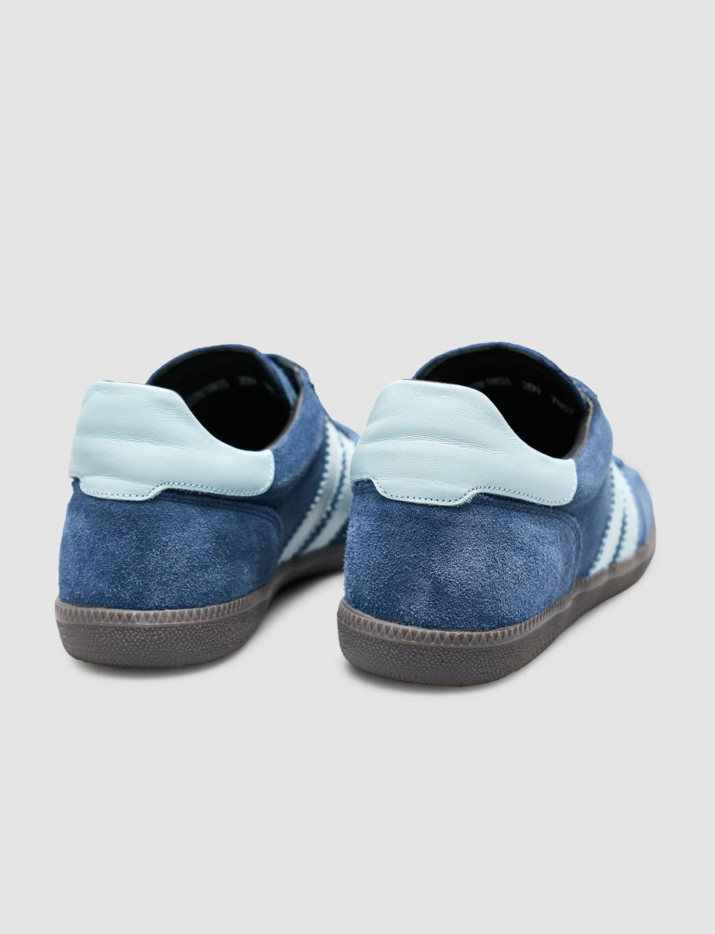 100% Genuine Leather Blue Women's Athletic Shoes
