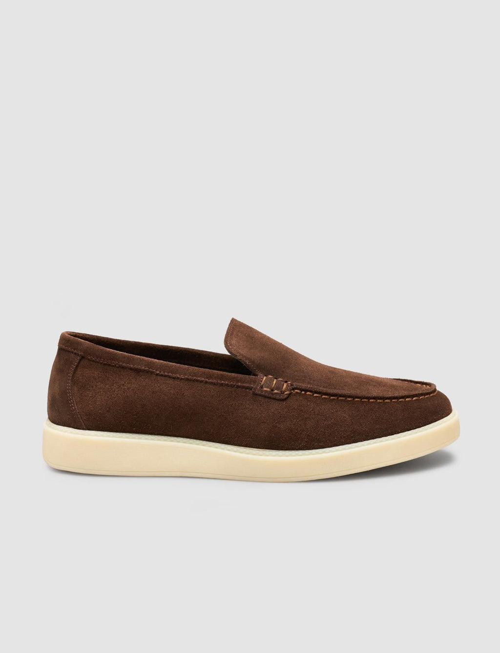 Brown Suede Men's Loafer Shoes
