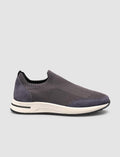 Grey Knitted Men's Athletic Shoes
