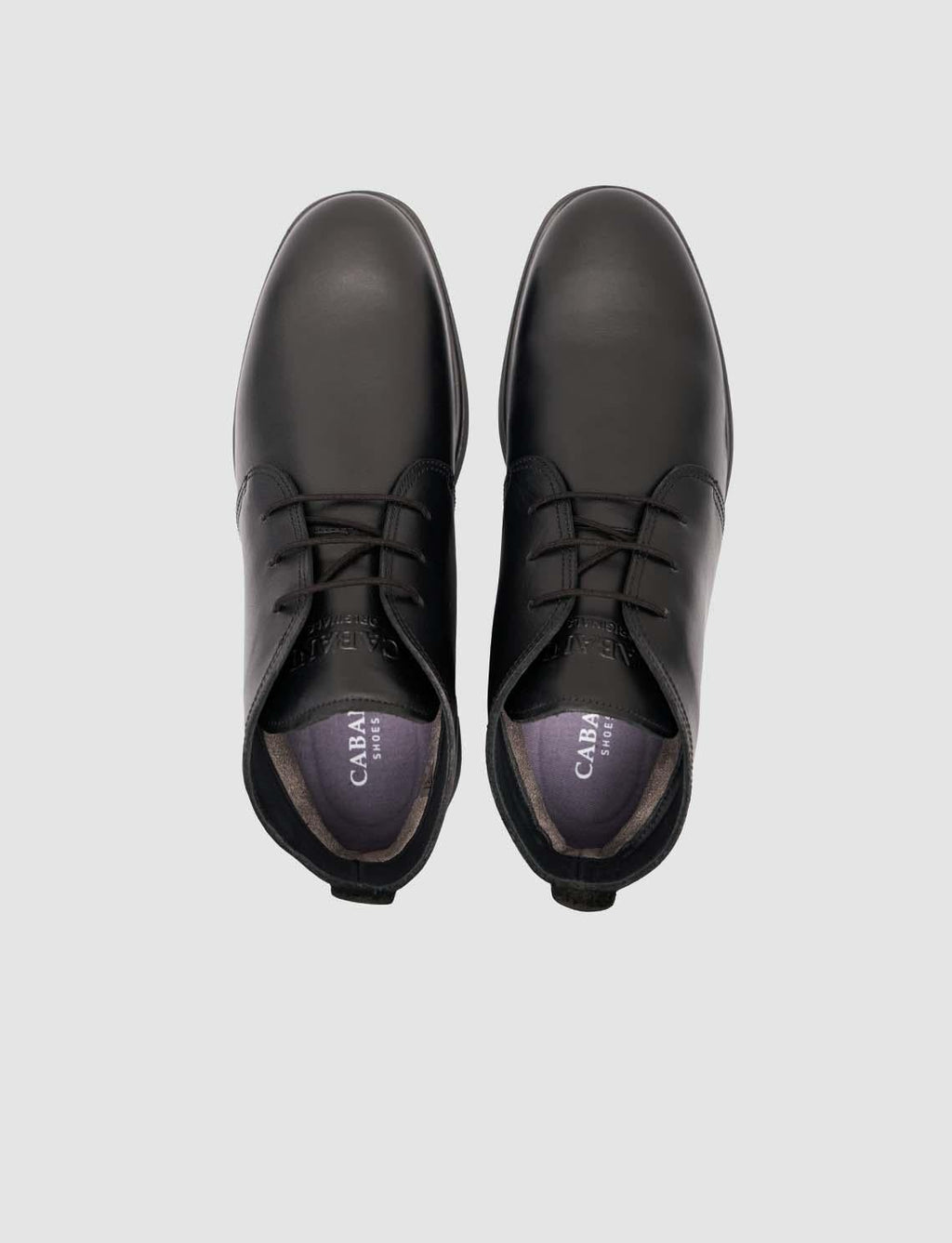 Genuine Leather Black Lace-up Winter Casual Boots for Men