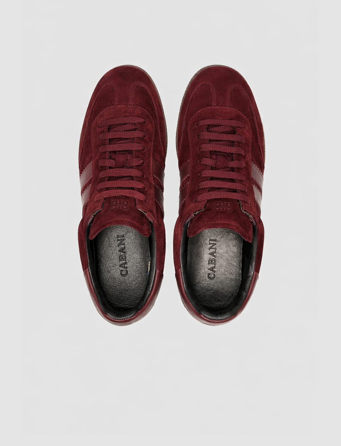 100% Genuine Suede Leather Burgundy Women's Sneaker Shoes