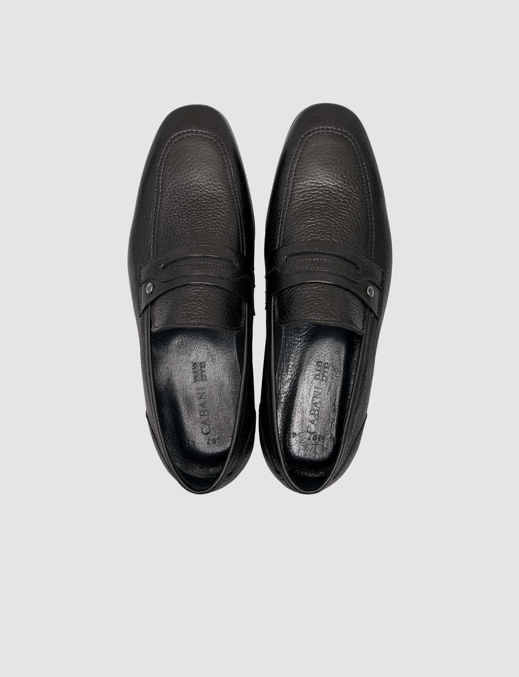 100% Genuine Leather Black Loafer Men's Shoes