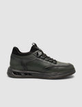 Men's Khaki Athletic Shoes with Elastic Laces