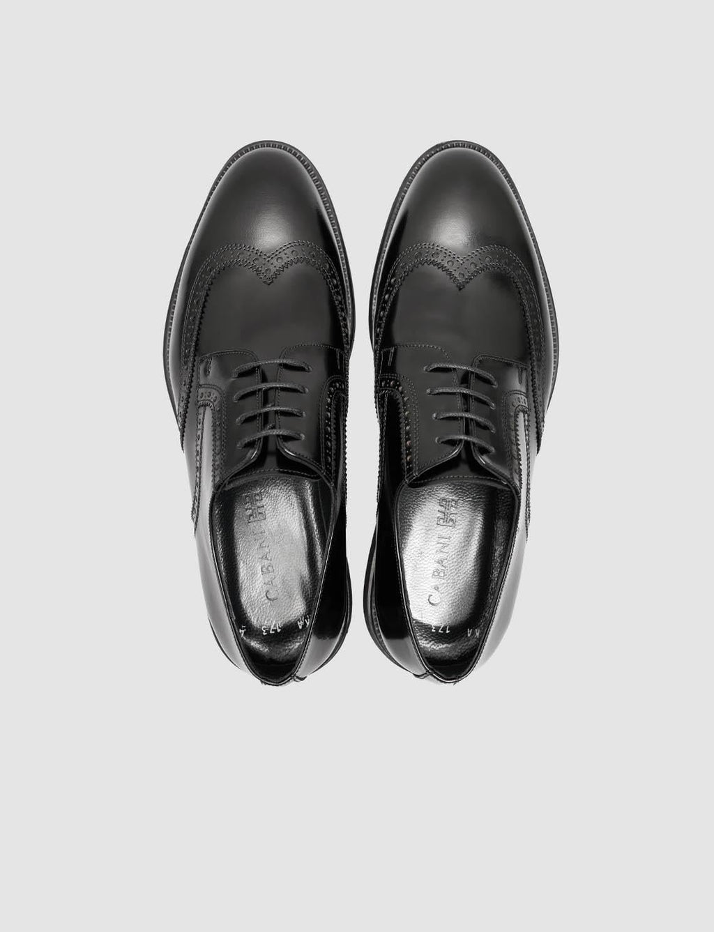 Genuine Open Leather Men's Black Classic Shoes