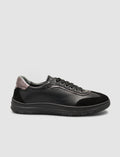 100% Genuine Leather Suede Blend Black Women's Shoes