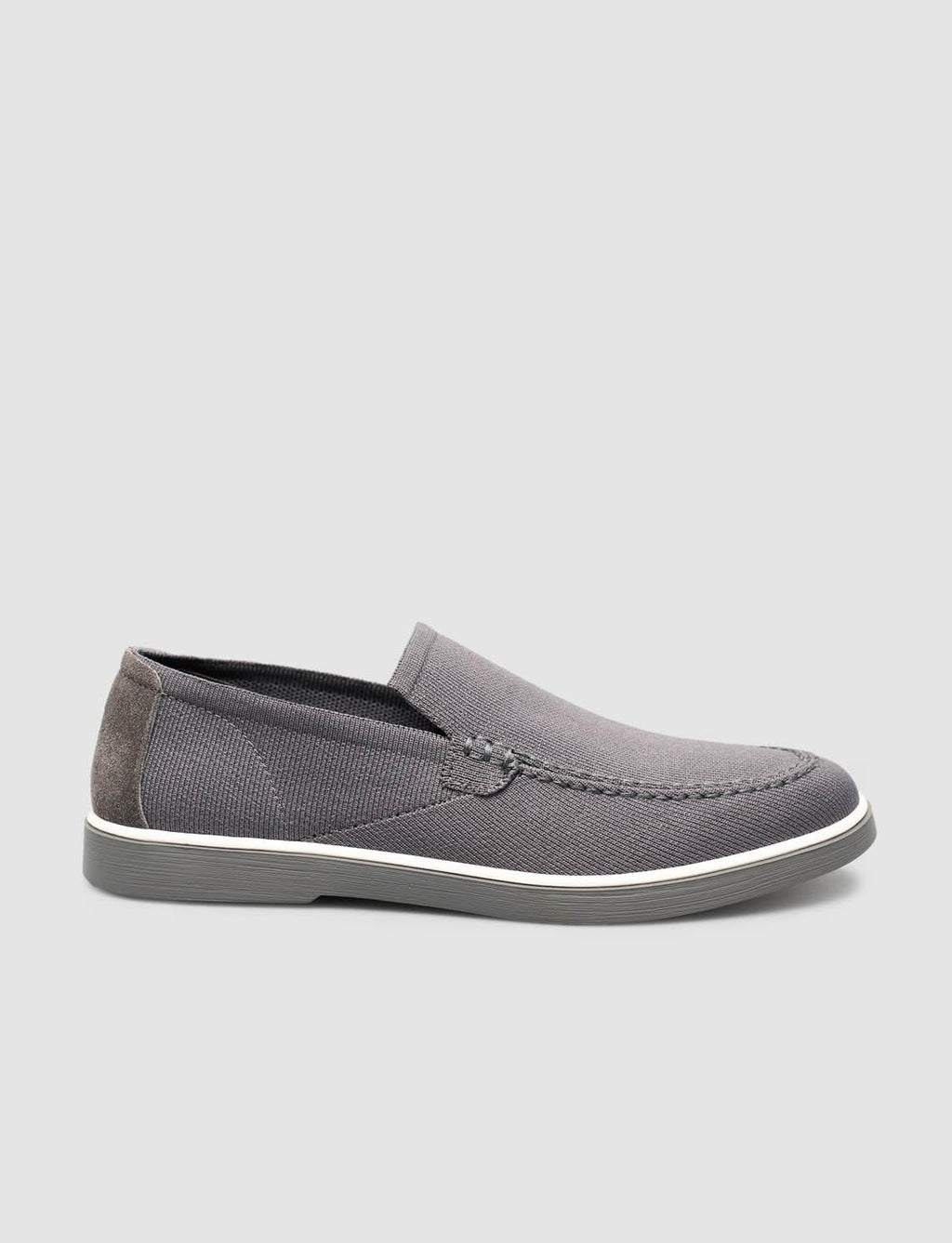 Woven Straw Anthracite Men's Knit Shoes