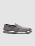 Woven Straw Anthracite Men's Knit Shoes