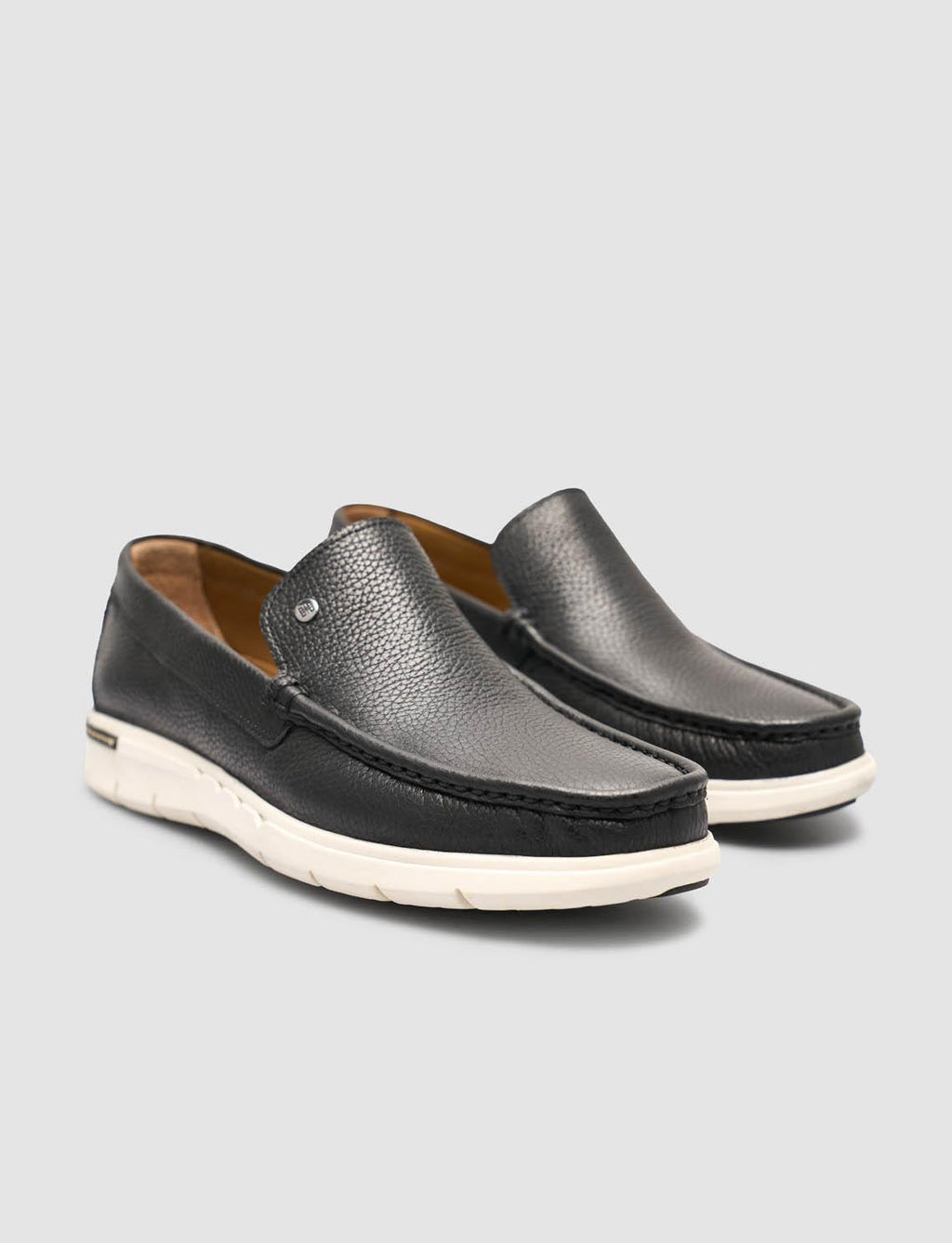 Genuine Leather Black Men's Casual Loafer