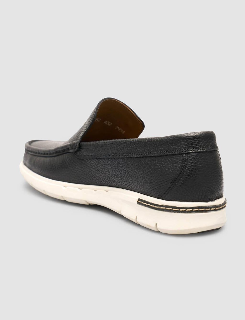 Genuine Leather Black Men's Casual Loafer