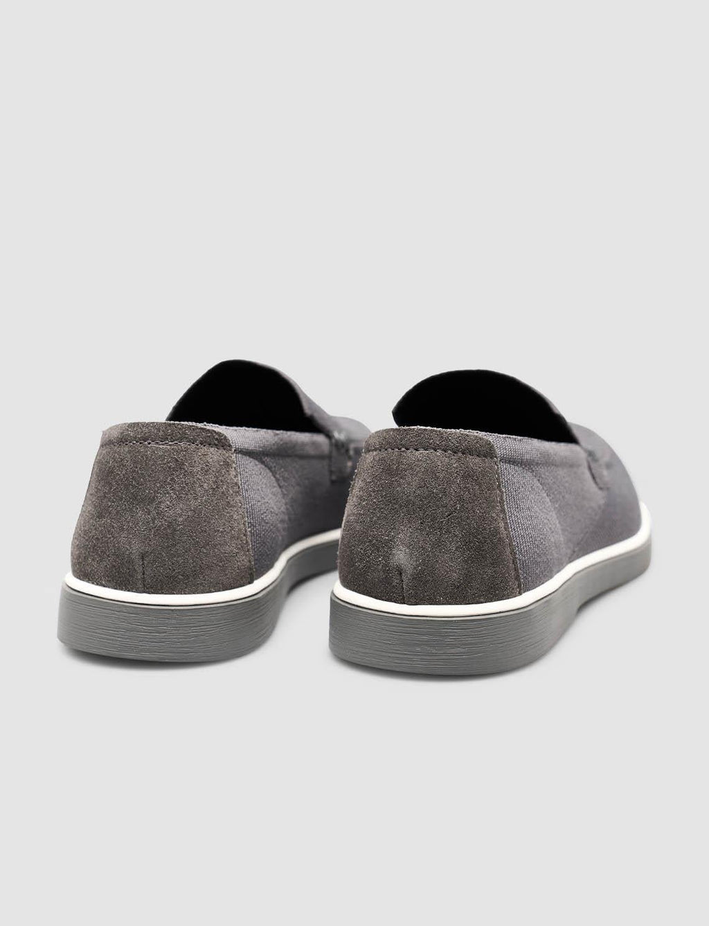 Woven Straw Anthracite Men's Knit Shoes