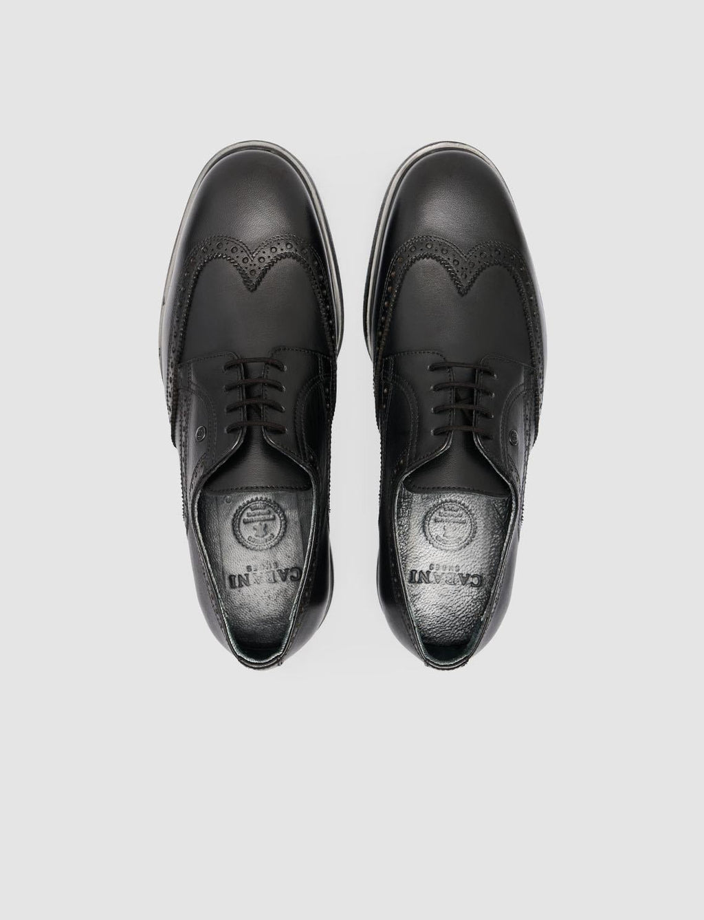 100% Genuine Leather Black Embroidered Pattern Men's Classic Shoes
