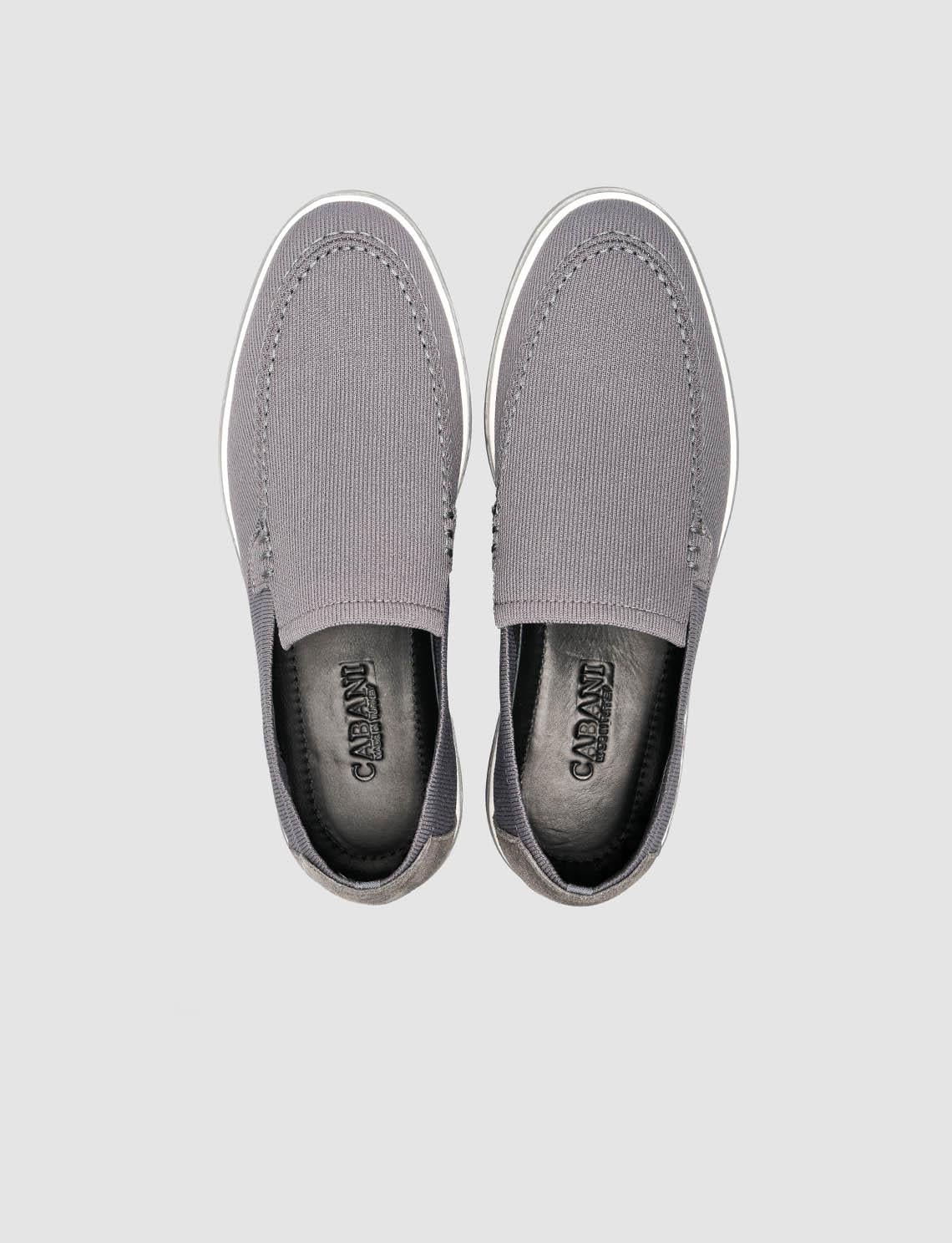 Woven Straw Anthracite Men's Knit Shoes