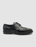100% Genuine Leather Black Embroidered Pattern Men's Classic Shoes