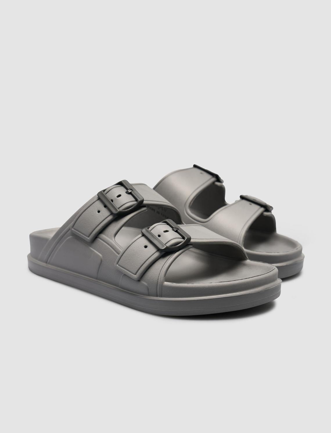 Capri Premium Double Buckle Smoked Eva Men's Slippers