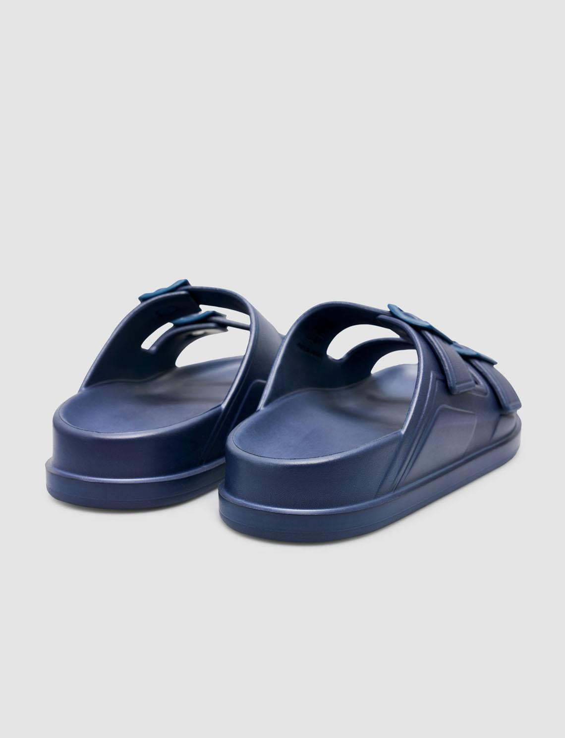 Capri Premium Double Buckle Navy Blue Eva Men's Slippers