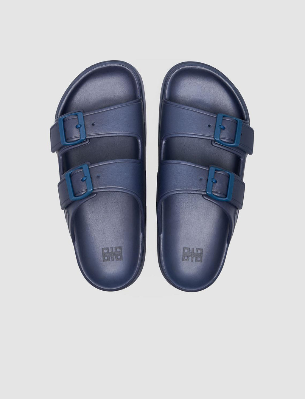 Capri Premium Double Buckle Navy Blue Eva Men's Slippers