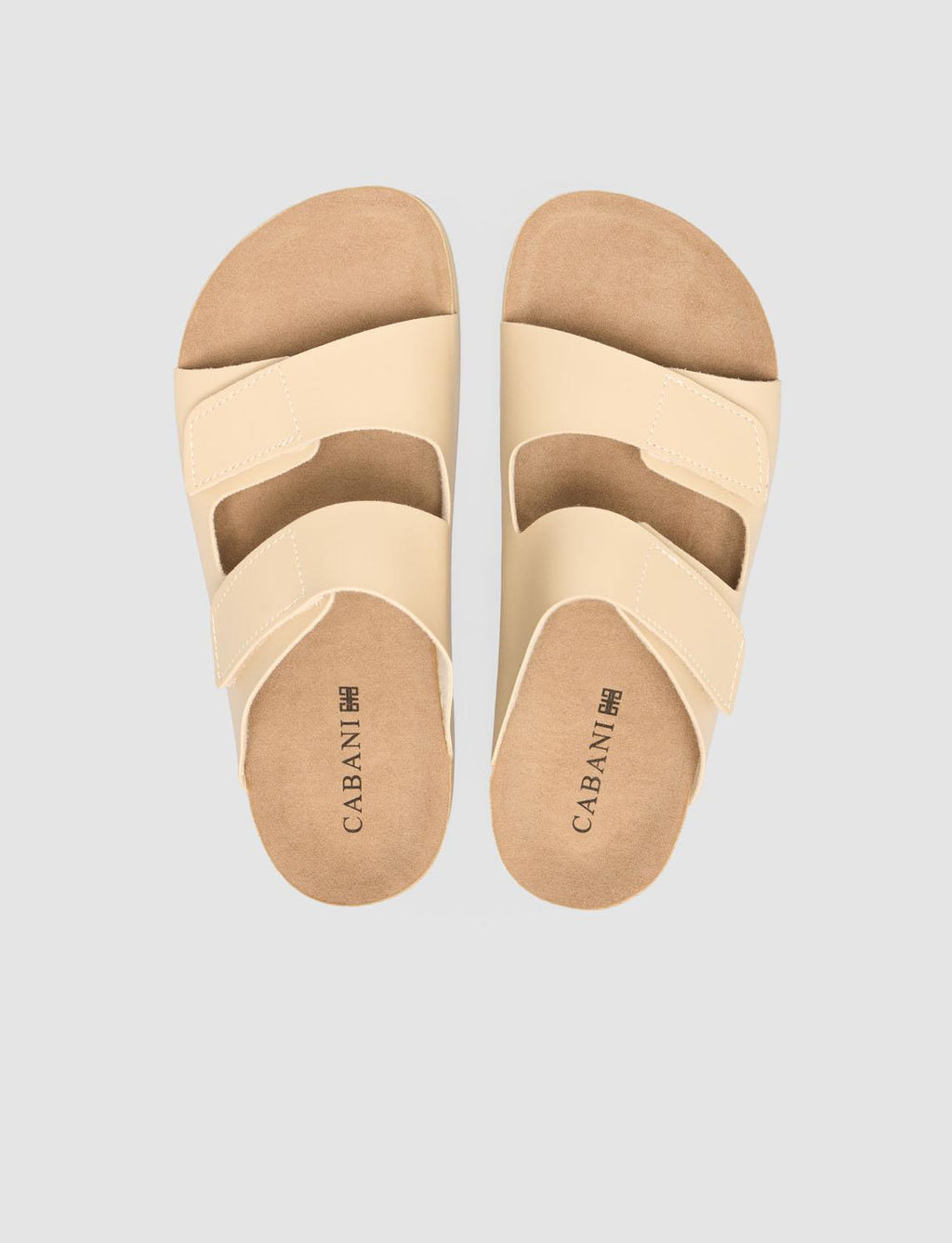 Velcro Beige Women's Slippers