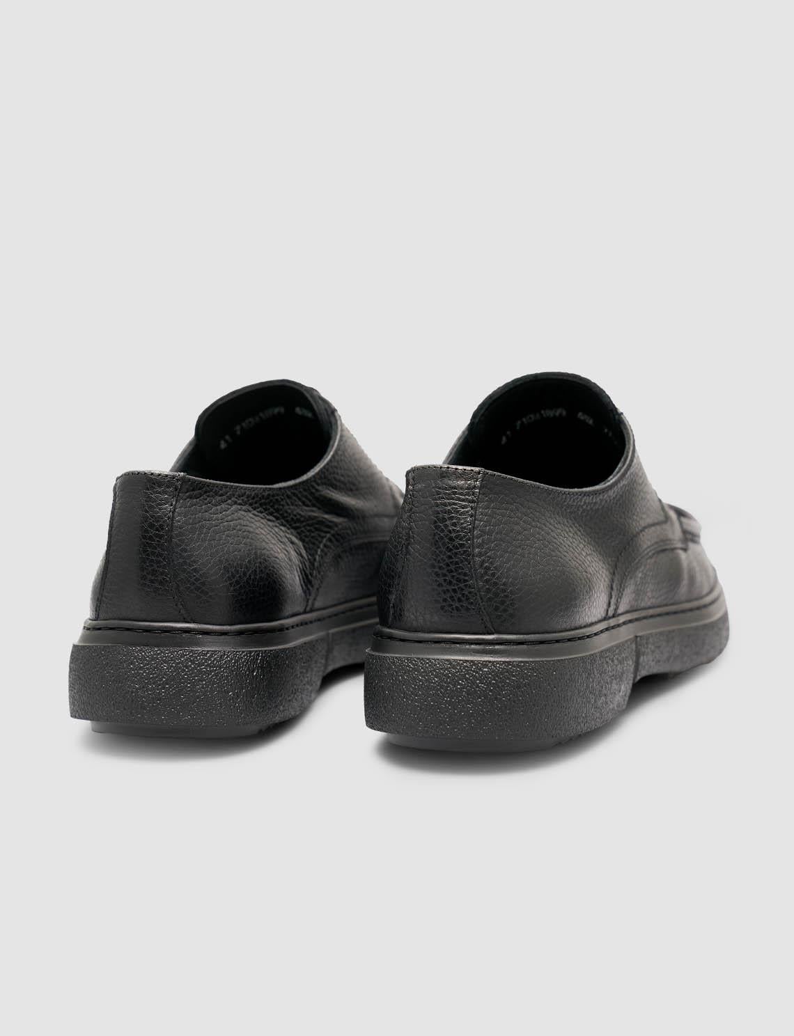 Genuine Leather Black Men's Winter Casual Shoes