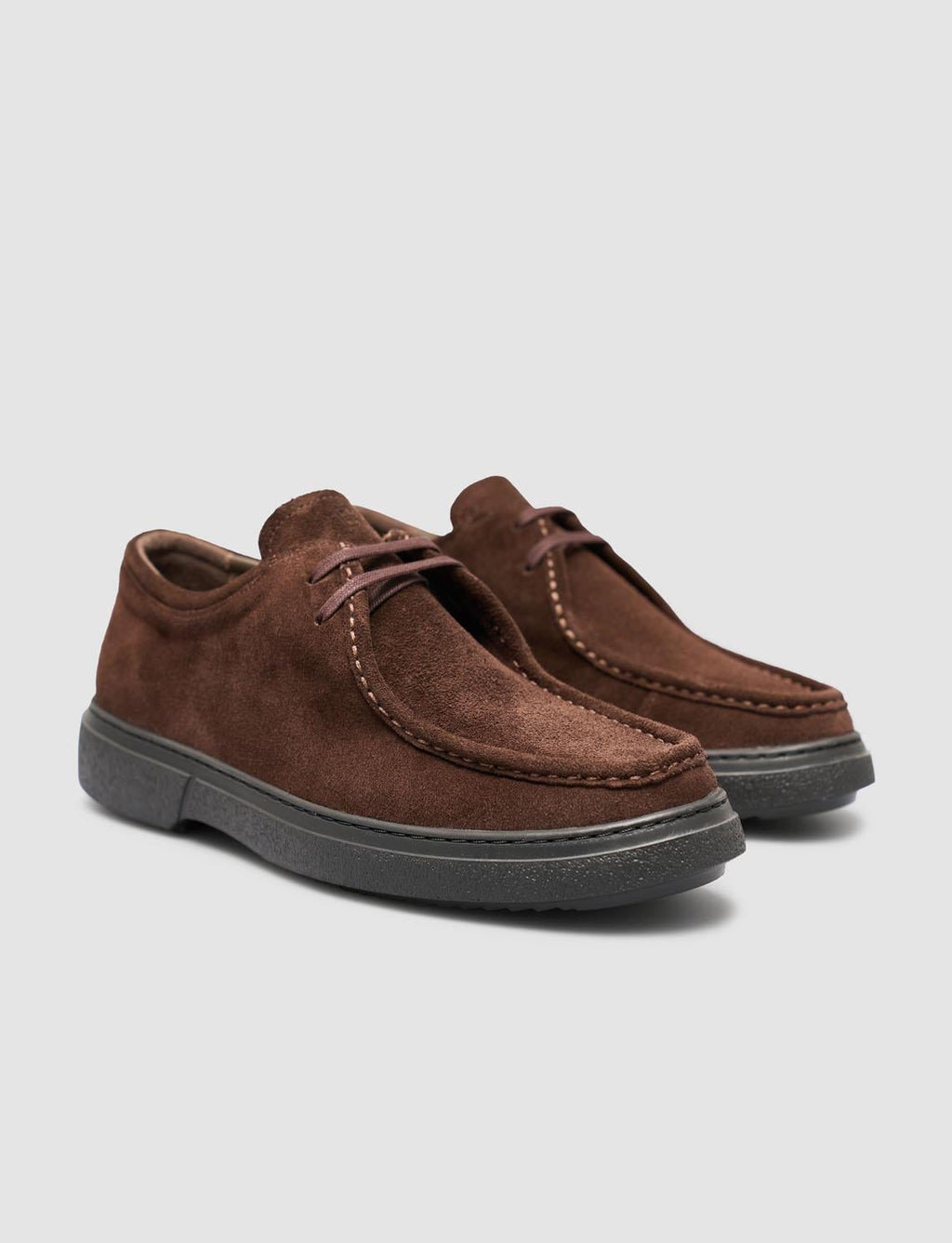 100% Suede Leather Brown Men's Casual Shoes