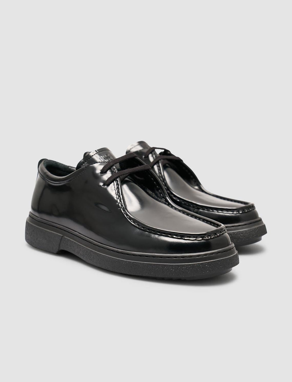 100% Open Leather Black Men's Casual Shoes