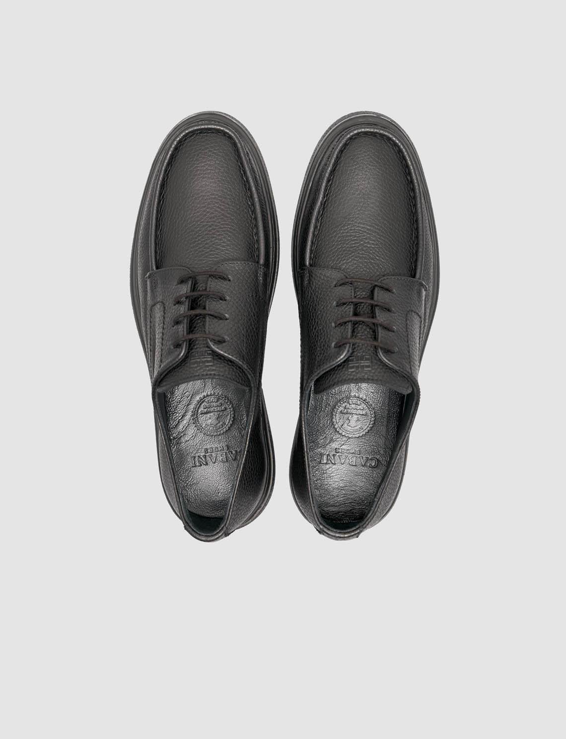 Genuine Leather Black Men's Winter Casual Shoes