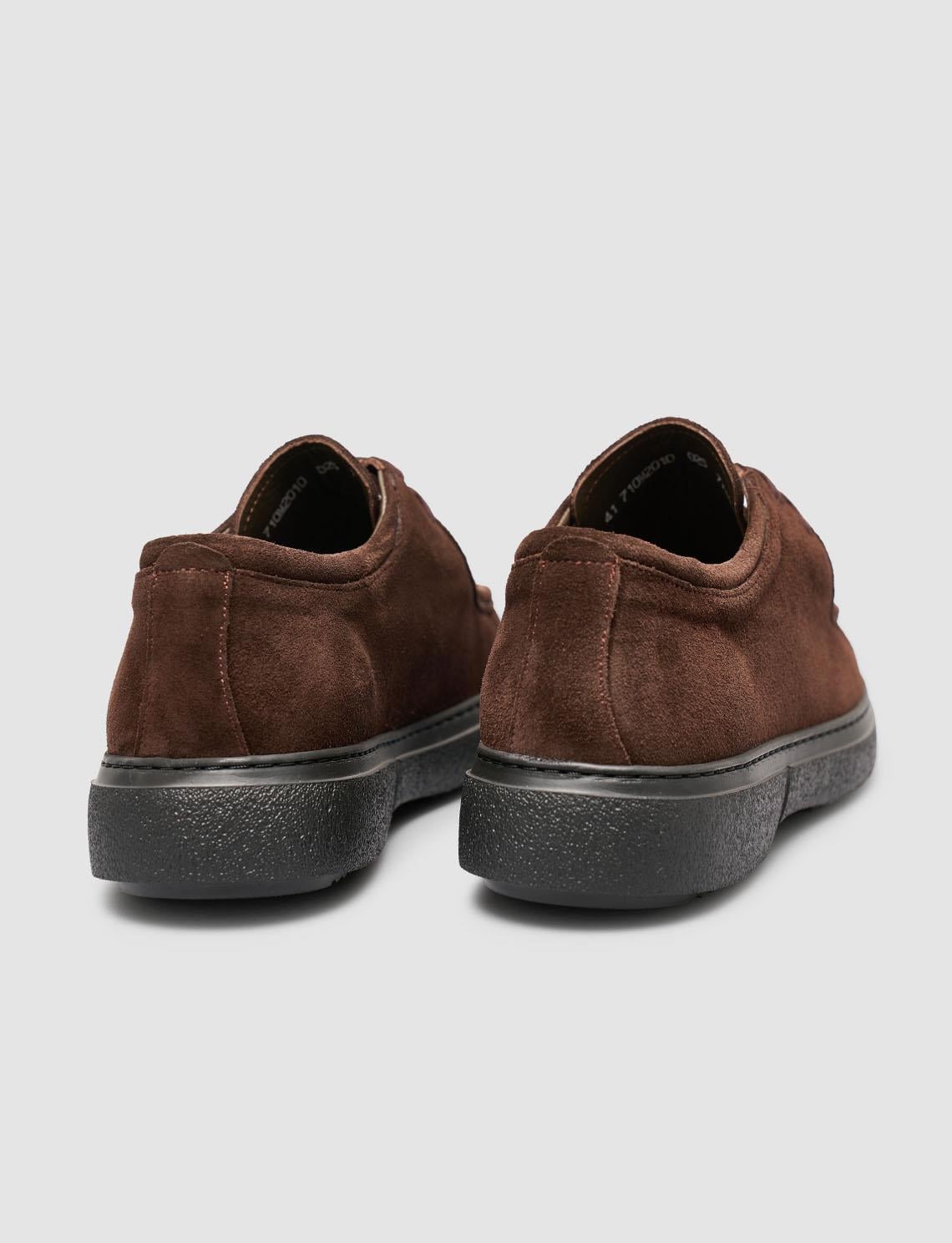 100% Suede Leather Brown Men's Casual Shoes