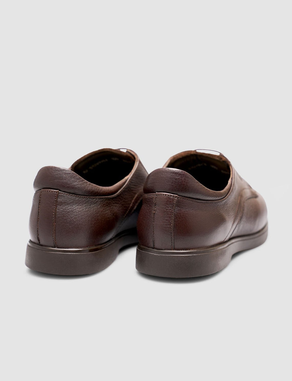 Brown Genuine Calf Leather Lace-up Men's Shoes