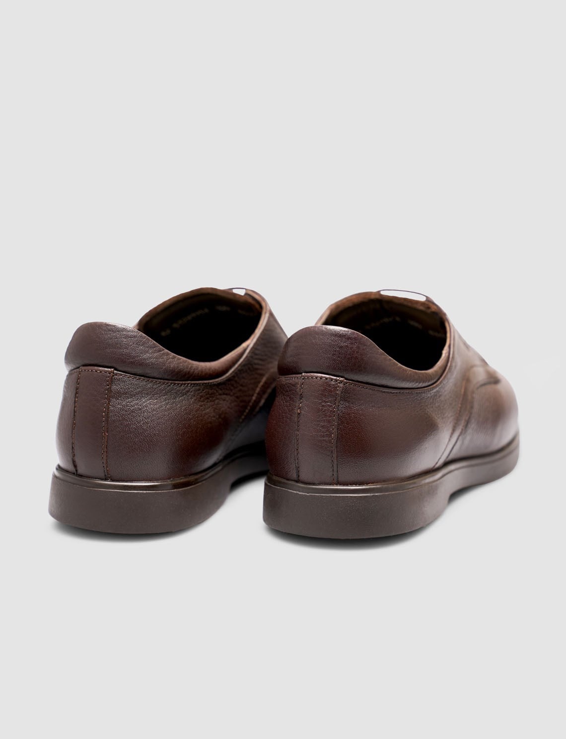 Brown Genuine Calf Leather Lace-up Men's Shoes