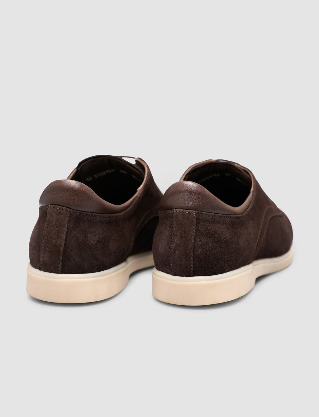 Brown Suede Textured Genuine Calf Leather Lace-up Men's Shoes