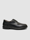 Black Genuine Leather Men's Classic Lace-up Shoes