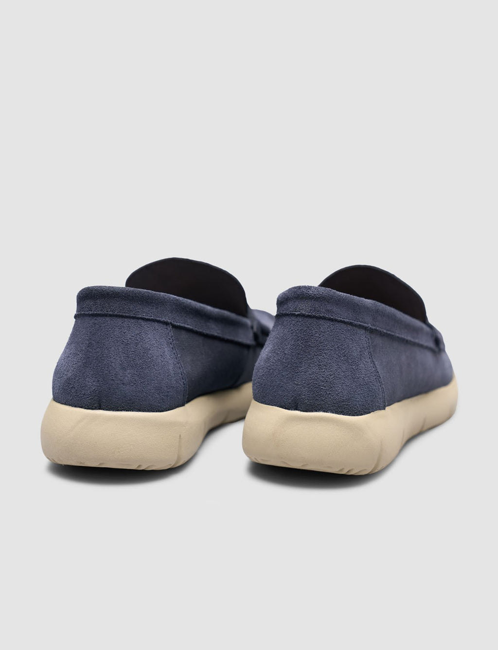 Navy Blue Genuine Leather Men's Loafer Shoes