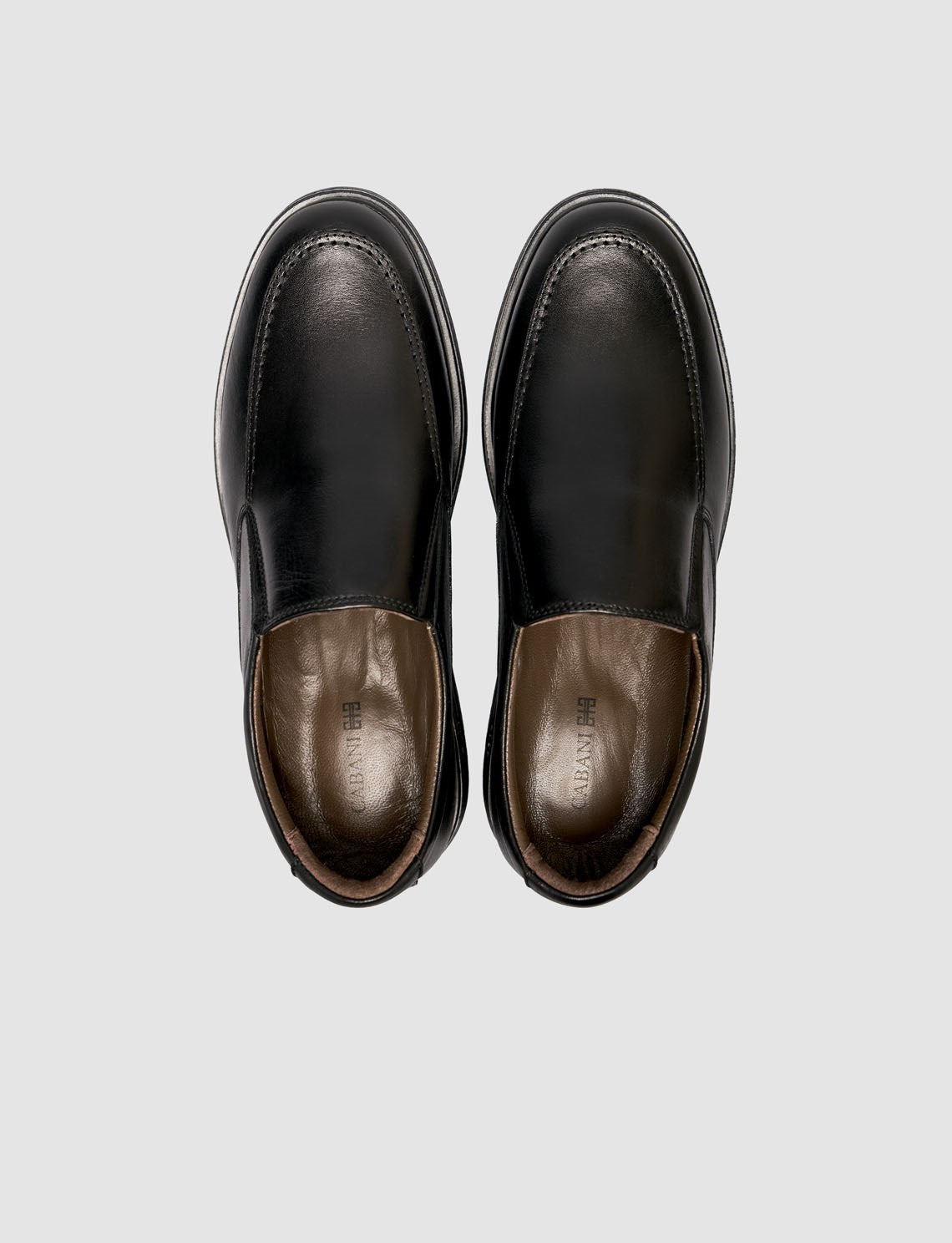 Black Genuine Leather Men's Classic Loafer Shoes