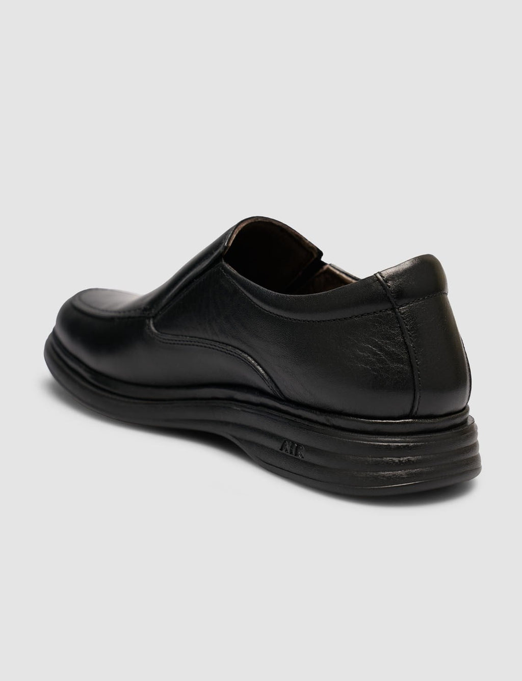 Black Genuine Leather Men's Classic Loafer Shoes