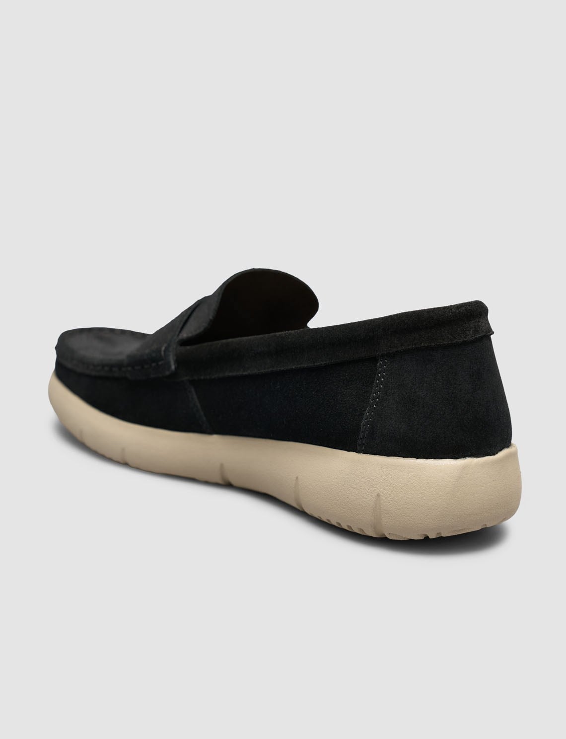 Black Genuine Leather Men's Loafer Shoes