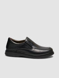 Black Genuine Leather Men's Classic Loafer Shoes