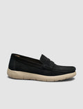 Black Genuine Leather Men's Loafer Shoes