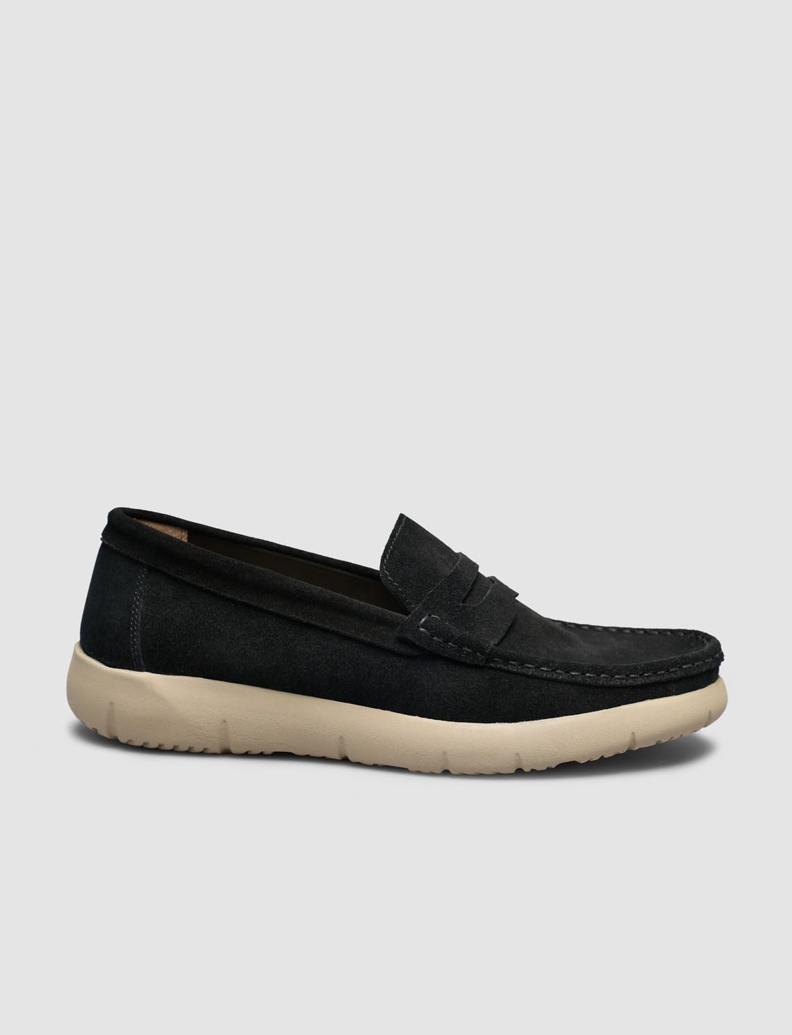 Black Genuine Leather Men's Loafer Shoes