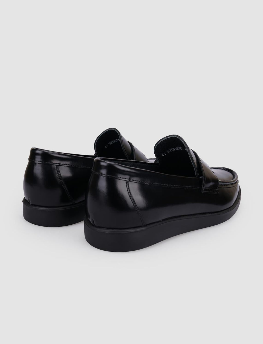 100% Genuine Leather Black Openwork Men's Casual Shoes